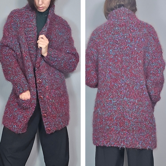 Vintage Chunky Warm Cardigan s - Picture 2 of 11